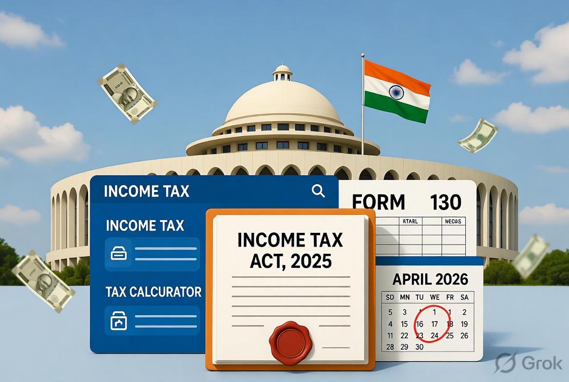 New Income Tax Act, 2025: Income-tax Act, 1961 Repealed from 1 April 2026 – Structural Reforms, Tax Year Concept, and Compliance Implications Byline: Compiled from Official CBDT Notifications, Press Releases & Income Tax Department Sources (April 2026) Pu