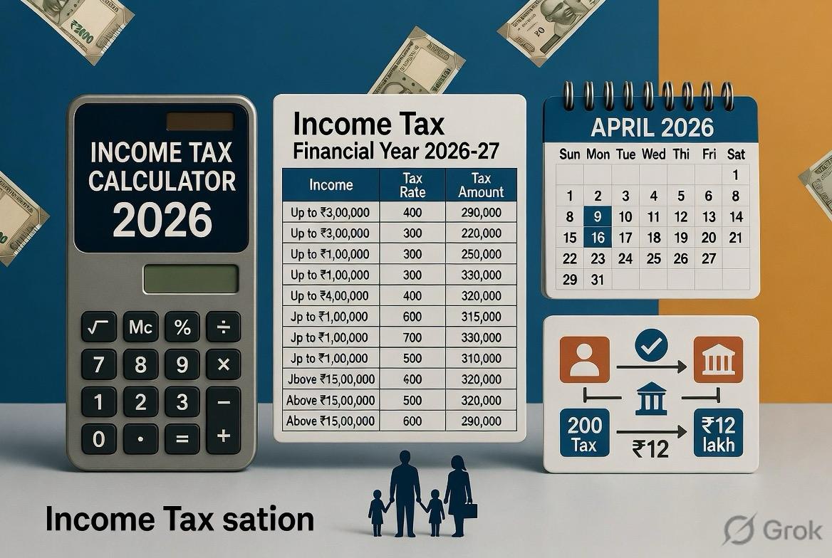 Income Tax Slabs & Exemption Limit 2026: Up to ₹12 Lakh Tax-Free Under New Regime – How Much Benefit for the Middle Class? Byline: Compiled from Official CBDT Notifications, Income Tax Department Sources & Finance Act Provisions (April 2026) Published: 14